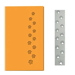 Animal Cat Dog Footprint Pattern Metal Cutting Dies Scrapbooking Material Cover Edge Paper Cutter Mold DIY Invitation Gift Card