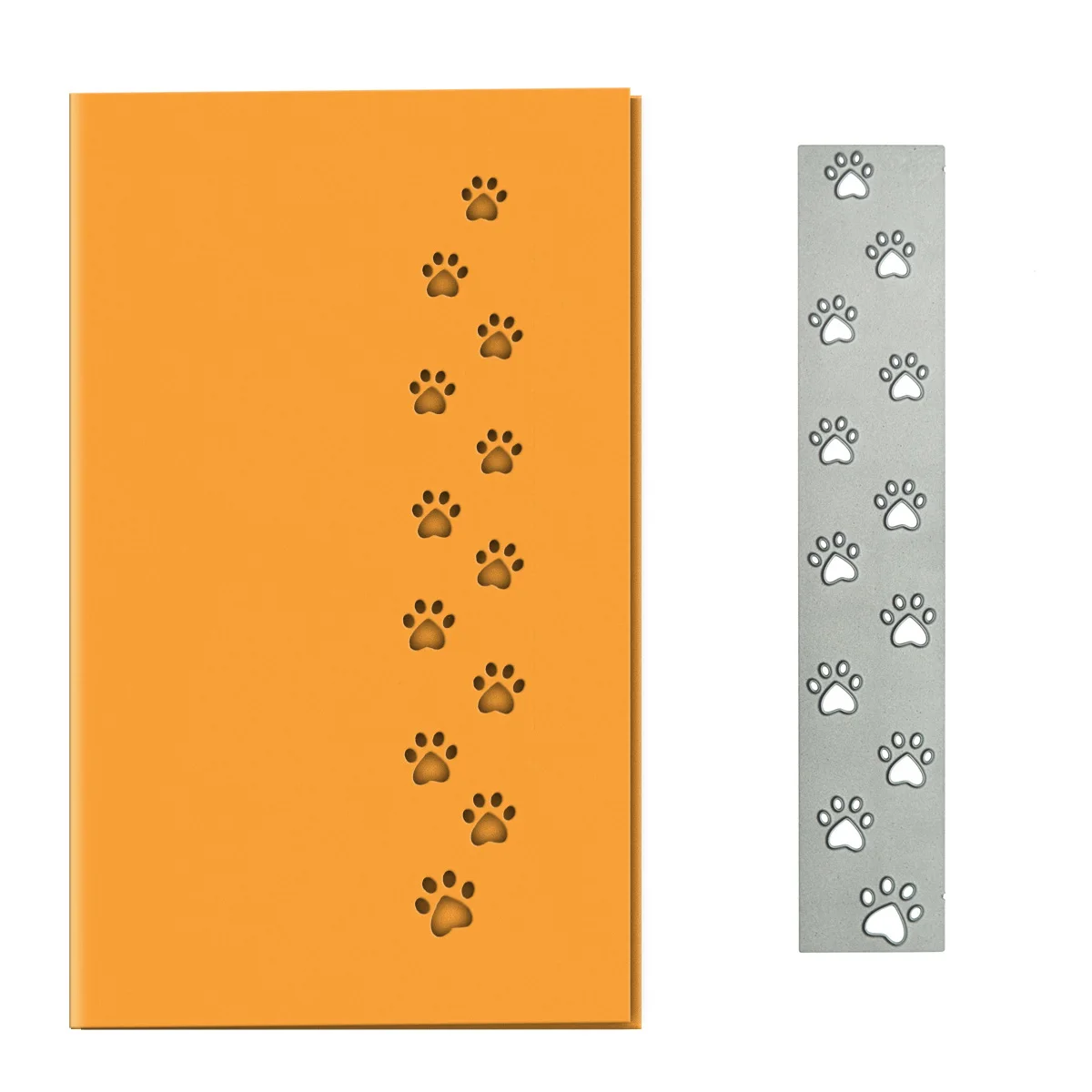 Zwierzę kot pies odcisk stopy wzór wykrojniki do metalu Scrapbooking materiał okładka krawędzi gilotyna do papieru formy DIY zaproszenie karta podarunkowa
