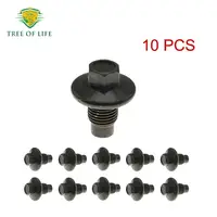 10X M14 * 1,5 tapón de drenaje de cárter de aceite de motor perno de tornillo para Ford Mazda Jaguar Volvo Land Rover Jeep Dodge Chrysler 97JM6730BA LR 000437