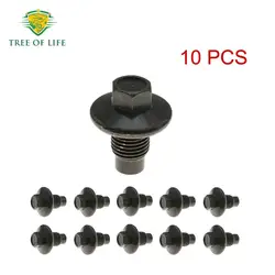 10X M14*1.5 Engine Oil Pan Drain Plug Screw Bolt For Ford Mazda Jaguar Volvo Land Rover Jeep Dodge Chrysler 97JM6730BA LR000437