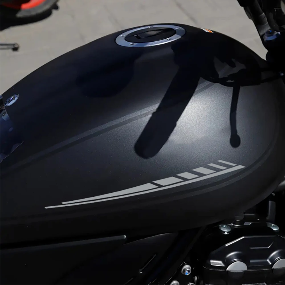 DIY Universal Motorcycle Front Fender Body Reflective Stickers Moto Scooter Body Vinyl Decal Accessories For YAMAHA For Honda image 4