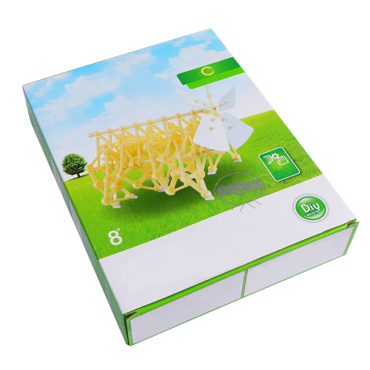 

Funny Wind-Powered Strandbeest Miniature Assembly Robot Creative Engineering Walker Educational Kit 20x13cm Wood Plastic DIY