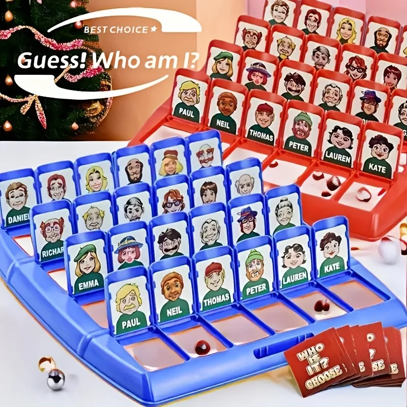 Guess Who? Family Fun Card Game - Colorful Boxed Edition, Educational Brain Teaser for Youngsters & Adults, Perfect for Parties
