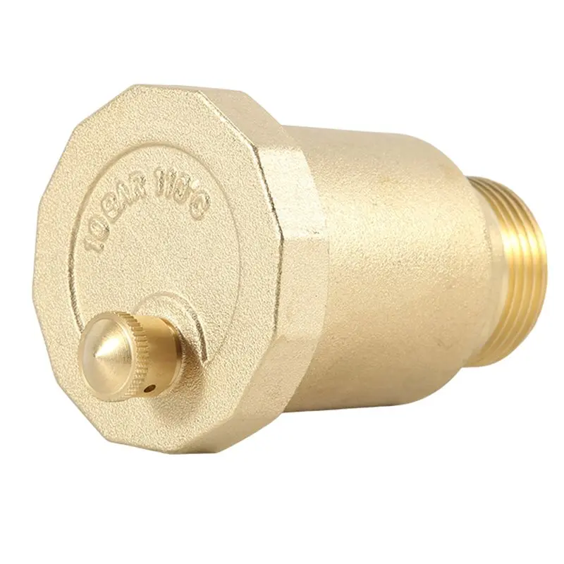 A27F-Brass Automatic Air Vent Valve Male Thread For Solar Water Heater Pressure Relief Valve Tools Air Vent Valve