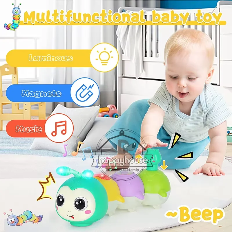 Brinquedos para bebês engatinhando de 6 a 12 meses, brinquedos musicais iluminados para crianças de 7 8 9 12 meses, brinquedos educativos infantis
