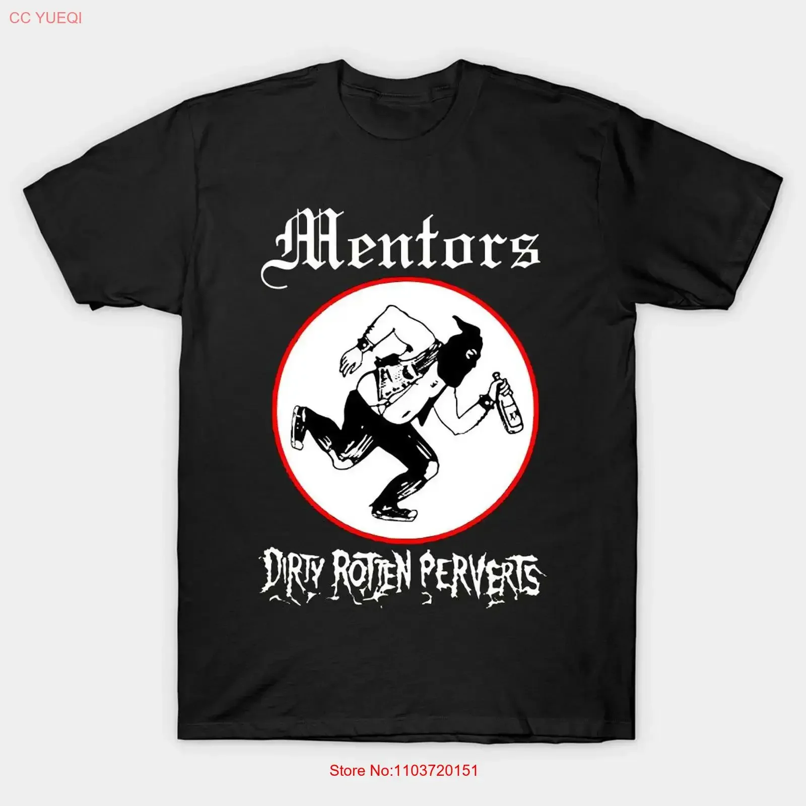 T-shirt vintage pour hommes The Mentors Dirty Rotten Perverts pour fans CV217, vêtements de créateur vintage lavés, respirants et tendance
