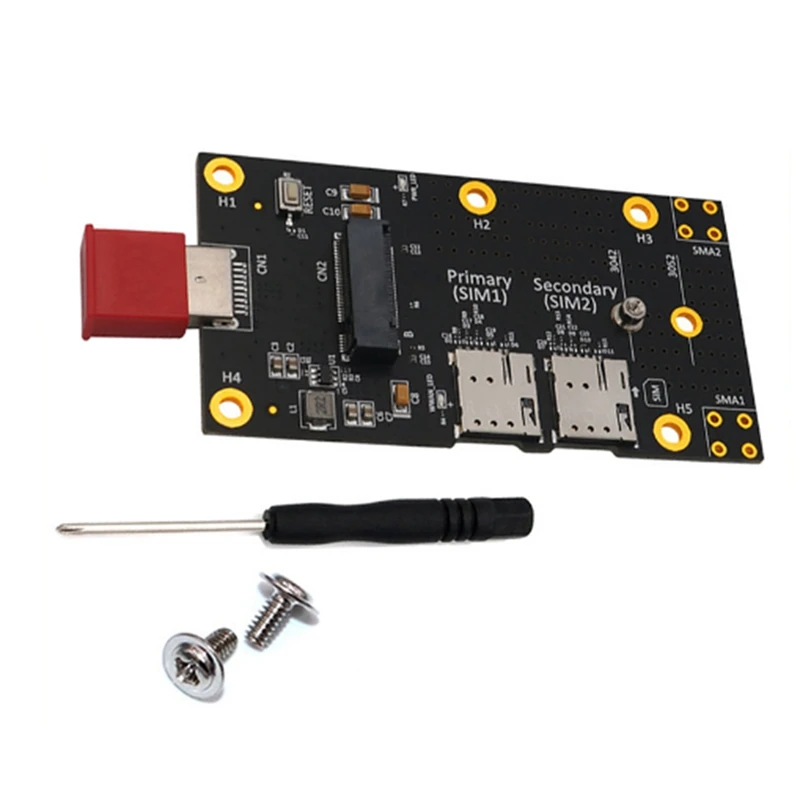 Dual SIM To USB Adapter Card M.2 Key B To USB3.0 Adapter Expansion Card With Dual NANO SIM Card Slots