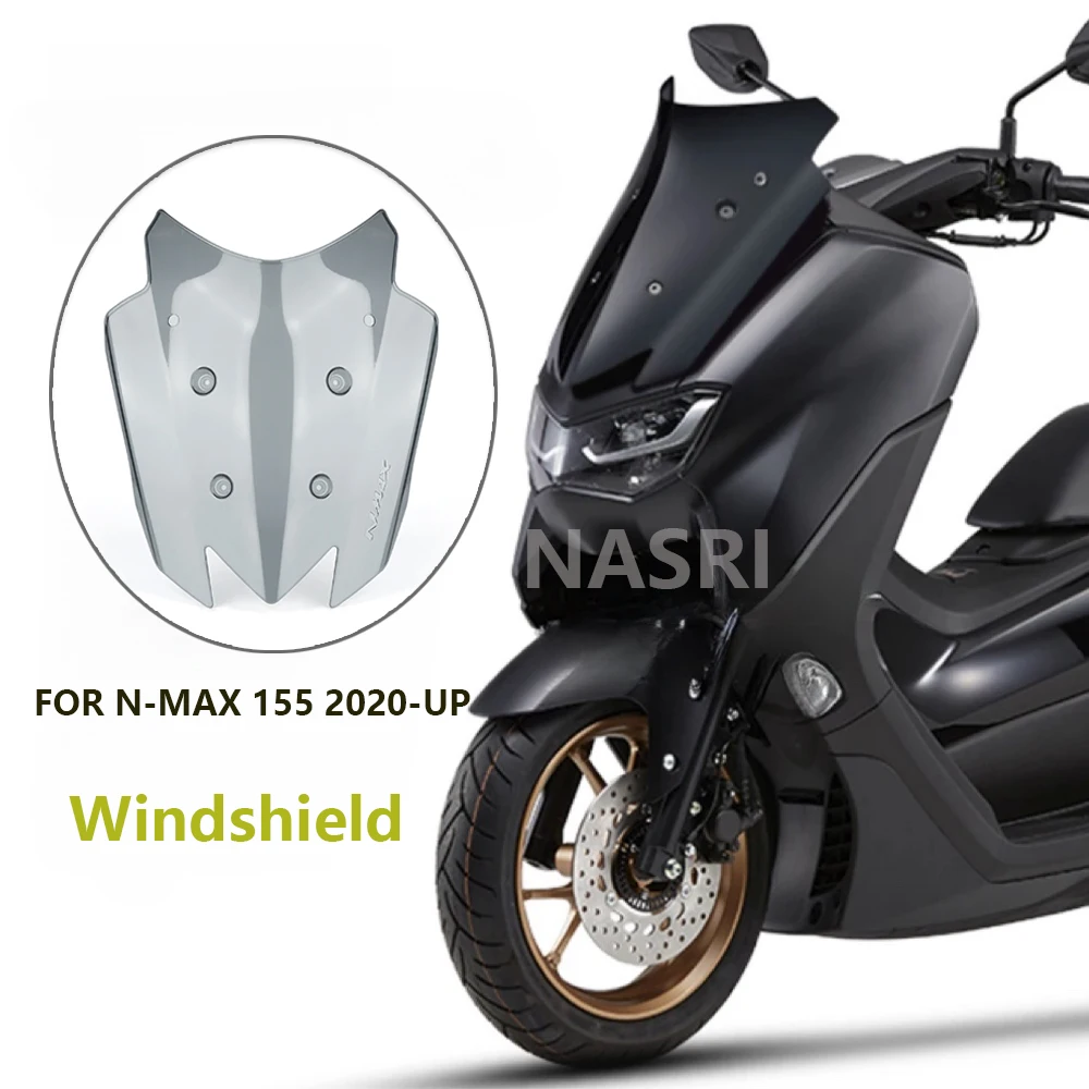 Motorcycle Front Windscreen Windshield Wind Screen Shield Deflector Guard For Yamaha N-max 155 Nmax 155 N-max155 Nmax155 2020-UP