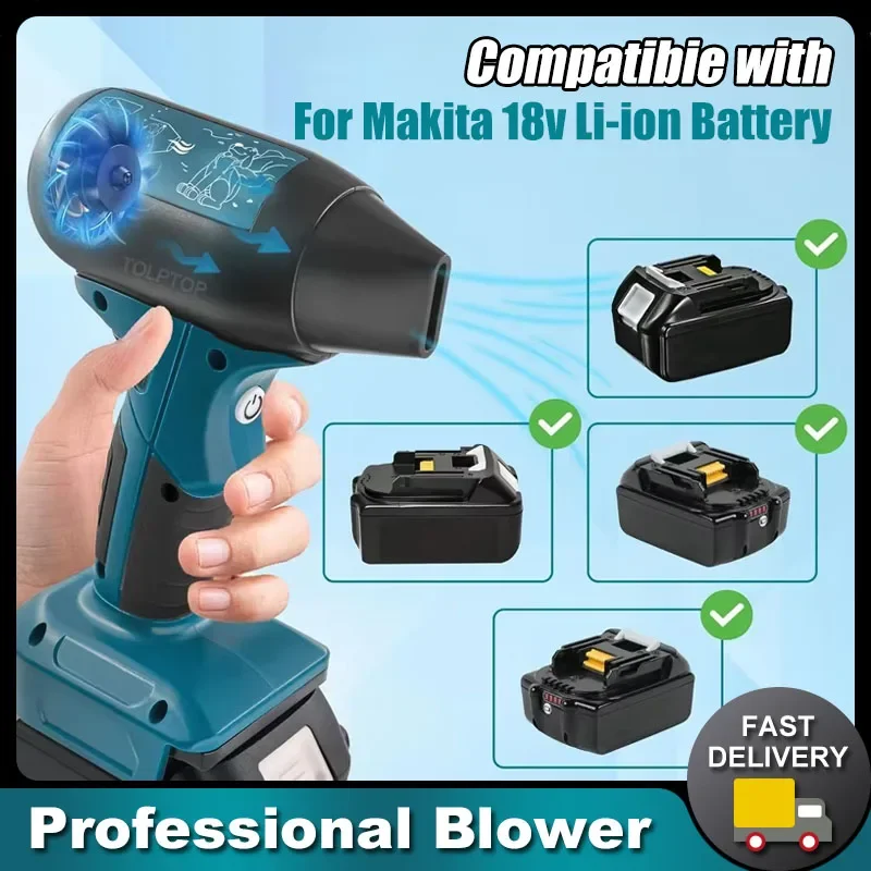 

130000 об/мин 4-скоростной ручной турбовентилятор-воздуходувка для автомобиля, мощный воздуходув для мойки автомобилей, пистолет-сушилка для Makita