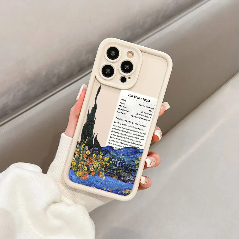 Case for Samsung Galaxy A15 A35 A23 A11 A33 A24 A73 A12 A34 A14 A52 A22 A13 A32 A53 A54 A25 Soft Cover Van Gogh Starry Night