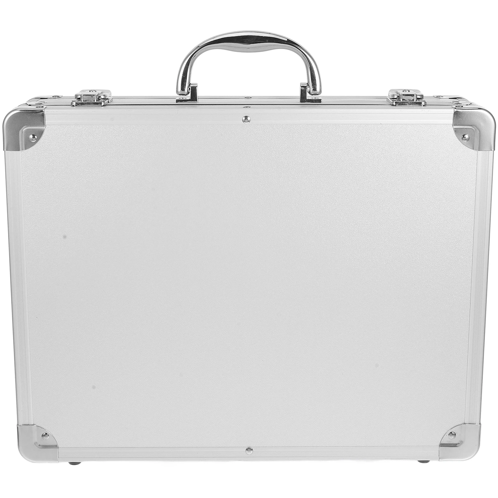 Cassetta degli attrezzi in lega di alluminio bianca 05 chiave di blocco 29x16x7 cm custodia per attrezzi multiuso portatile da viaggio di grande capacità