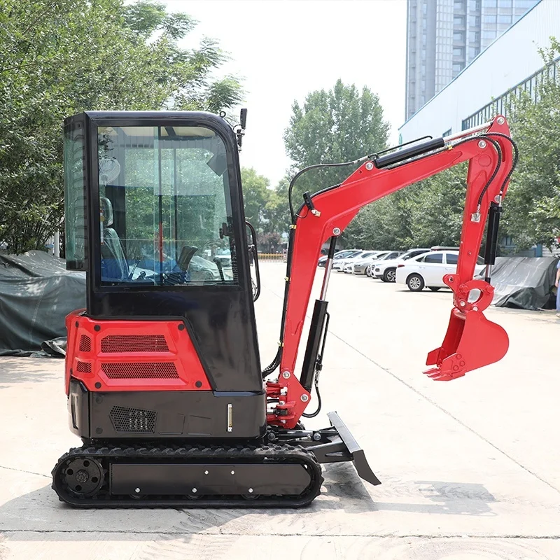 Crawler 1T 1.5T 1.8T 2T Hydraulic Digging Wheel Excavator Hine Optional Hammer With EAP