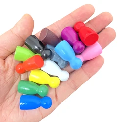 100Pcs Wooden Chess Pieces Set - Classic Game Tokens for Board Games Learning Tools for Kids Family Party Activities Accessories