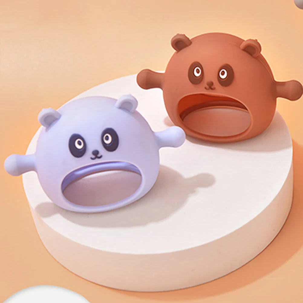 

Silicone Baby Teether Cartoon Infant Teething Mitten for Pain Relief Sensory and Grasping Aid Baby Toys