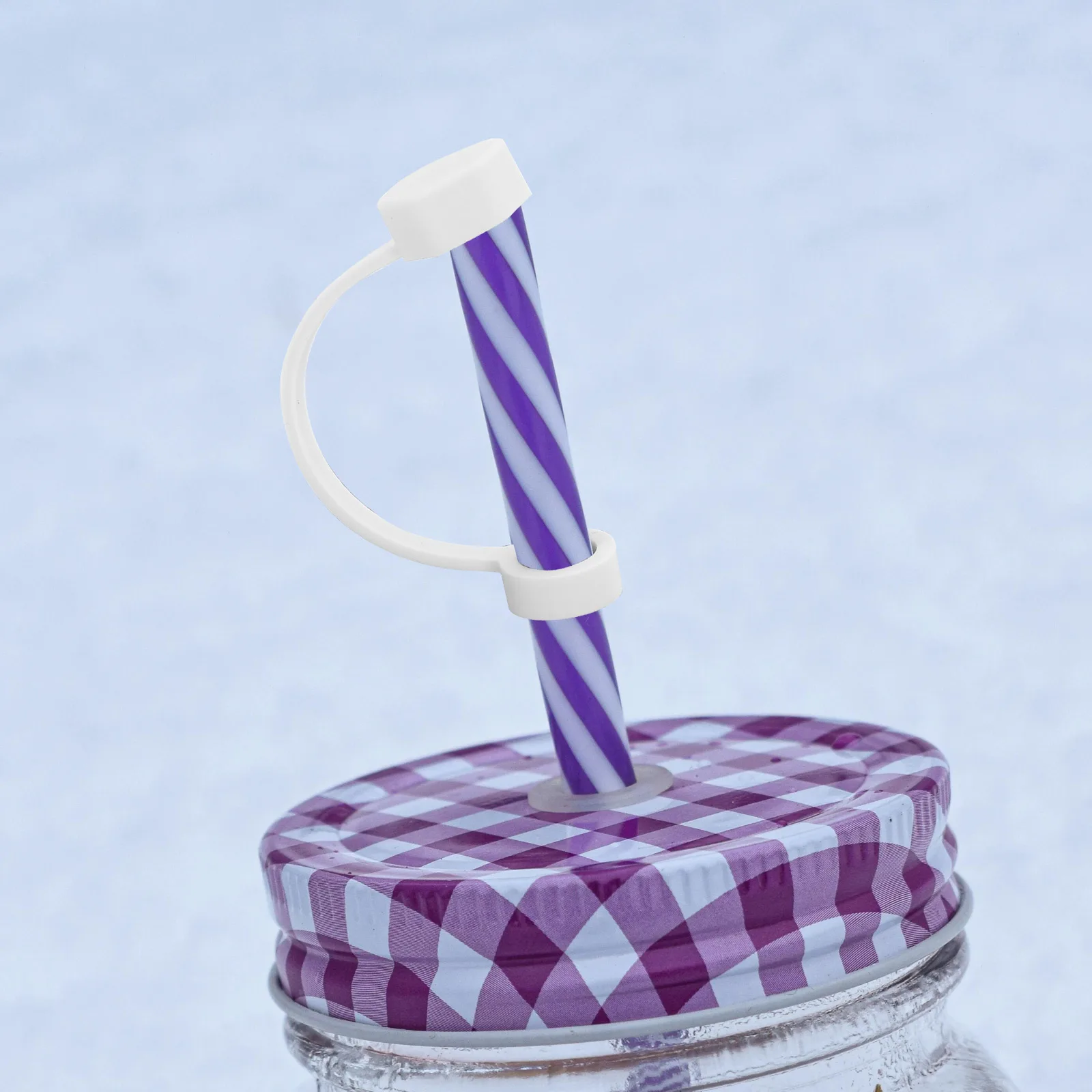

2 set Anti-leak Cup Plugs Transparent Pink Silicone Tumbler Stopper Reusable Straw Covers Drink Accessories Leak Proof