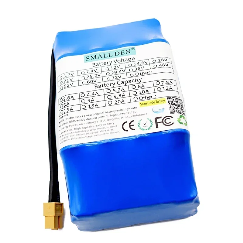 36 В 5,2 Ач 10S2P новый оригинальный литиевый аккумулятор 18650 500 Вт аккумуляторная батарея автомобильный аккумулятор встроенный 15A BMS