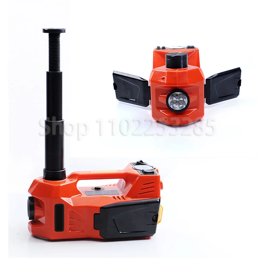 5Ton/3Ton Car Floor Jack Electric Hydraulic Car Jack 12V with Inflator Pump LED Light for Truck Tire Repair Tool