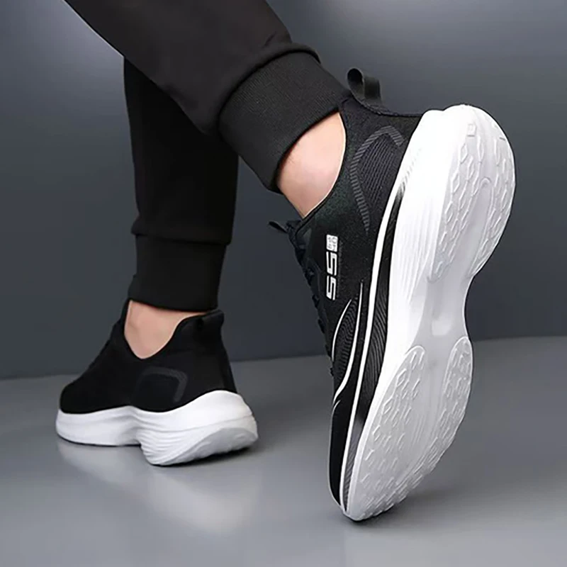 

Oulylan Fashion Casual Breathable Running Footwear Lightweight Antiskid Sneakers for Men Mixed Color Lace Up Sport Shoes 39-45