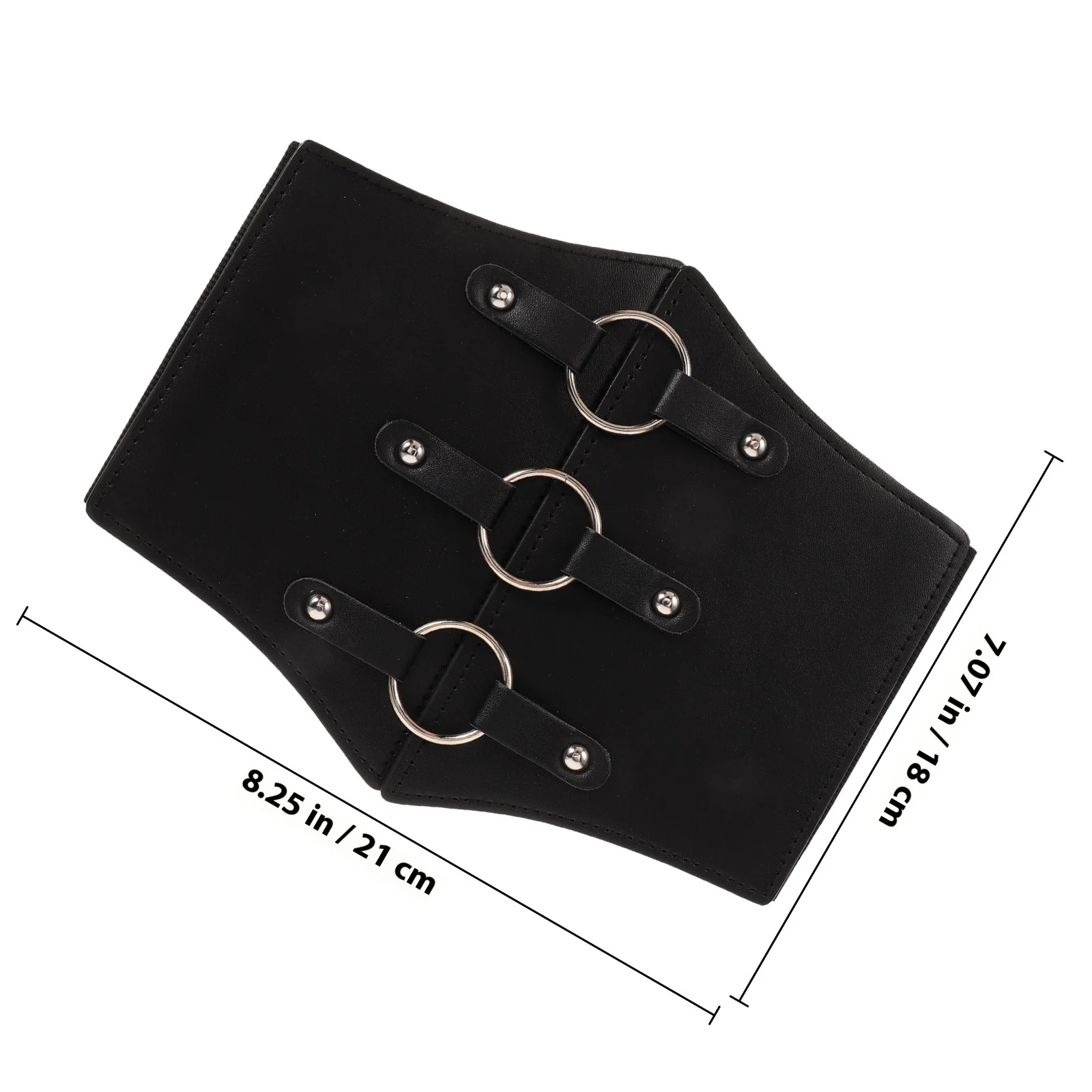 Women Corset Waist Belt Retro Wide Imitation Supportive Underbust Belt for Halloween Cosplay Steampunk Costume