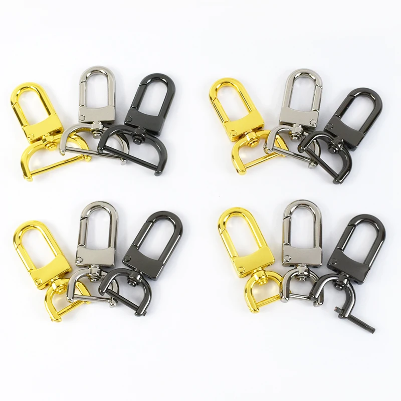 

10/20/30Pcs 13-26mm Detachable Bag Strap Buckles Metal Trigger Clip Snap Hook Swivel Lobster Clasp Screw Buckle DIY Accessories
