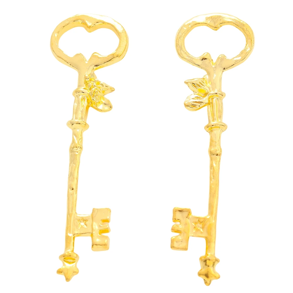 قفل مفتاح سحر سبيكة الزنك خمر ، قلادة معدنية ، إكسسوارات صنع المجوهرات ديي ، 5 ،