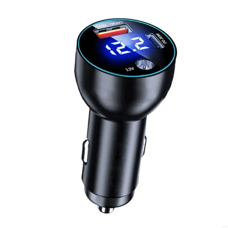 Heavy Duty USB 100W PD30W Aluminum Car With Real Time Voltages Monitor For 12V 24V Systems
