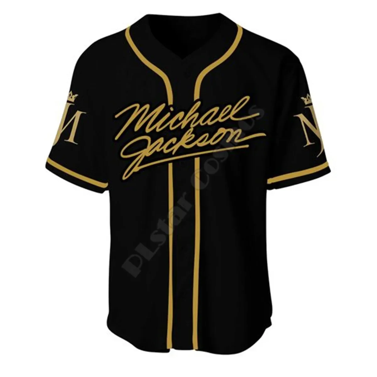 Michael Jackson Moonwalker Baseball Jersey Shirt Baseball Shirt 3D All Over Printed Men's Shirt Casual Shirts hip hop Tops