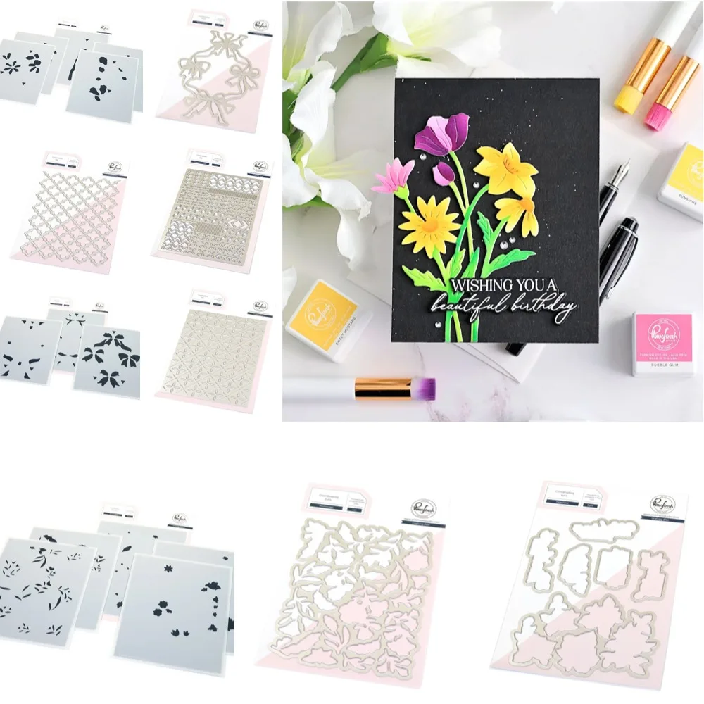 Splendor de ruban 2025, nouvelles matrices de découpe en métal pour gaufrage artisanal, modèle de fabrication de cartes de vœux en papier, bricolage fait à la main
