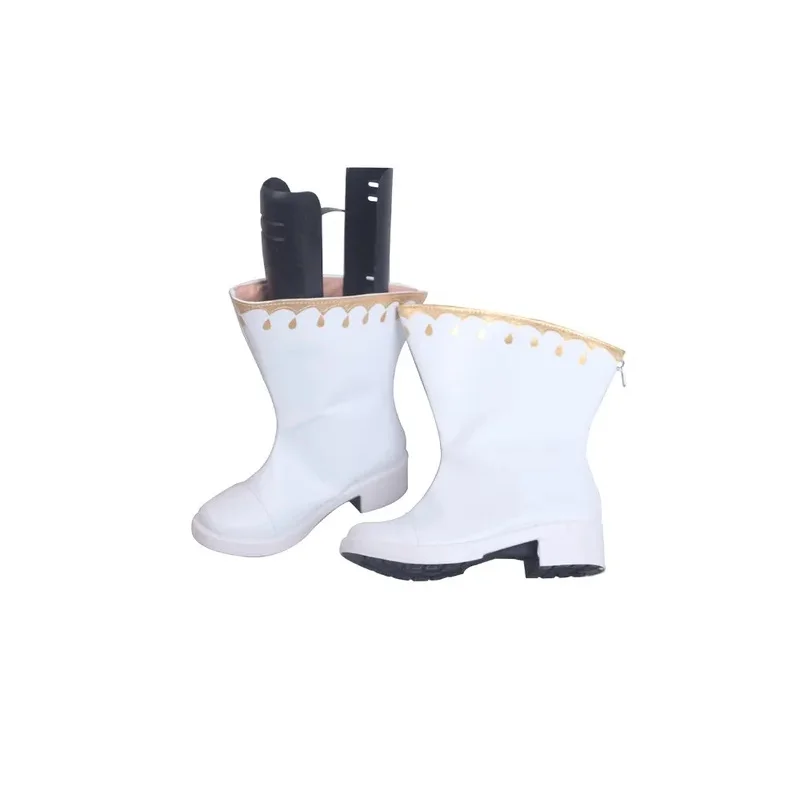 Elizabeth Liones Stiefel cosplay die sieben Todsünden 2 Elizabeth Liones Cosplay Stiefel weiße Schuhe nach Maß jeder Größe