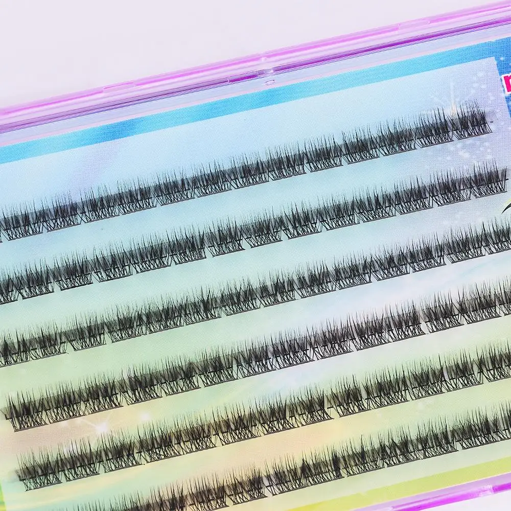 Picture 4: 84 Clusters Bold Definition Grafting Lashes Natural Long Thick Individual Eyelashes C Curl Knotted/Knot Free Cluster lashes