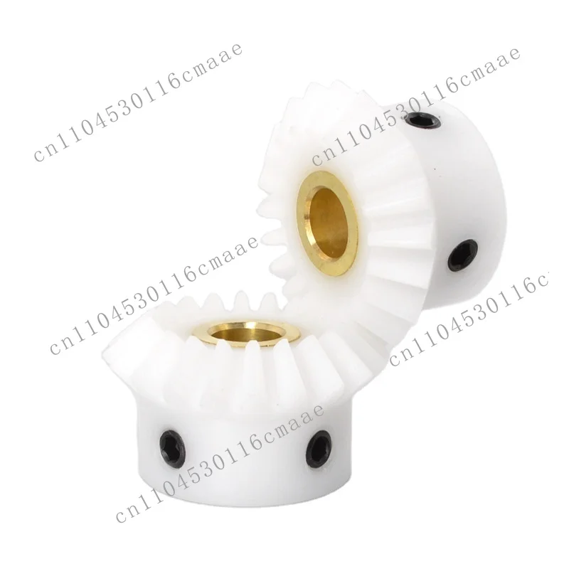 White Standard POM/nylon Plastic Helical Gear 1 Modulus 20 25 30 Teeth