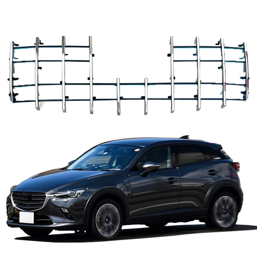 

Подходит для Mazda CX-5 CX5 2022, Серебристая передняя решетка радиатора