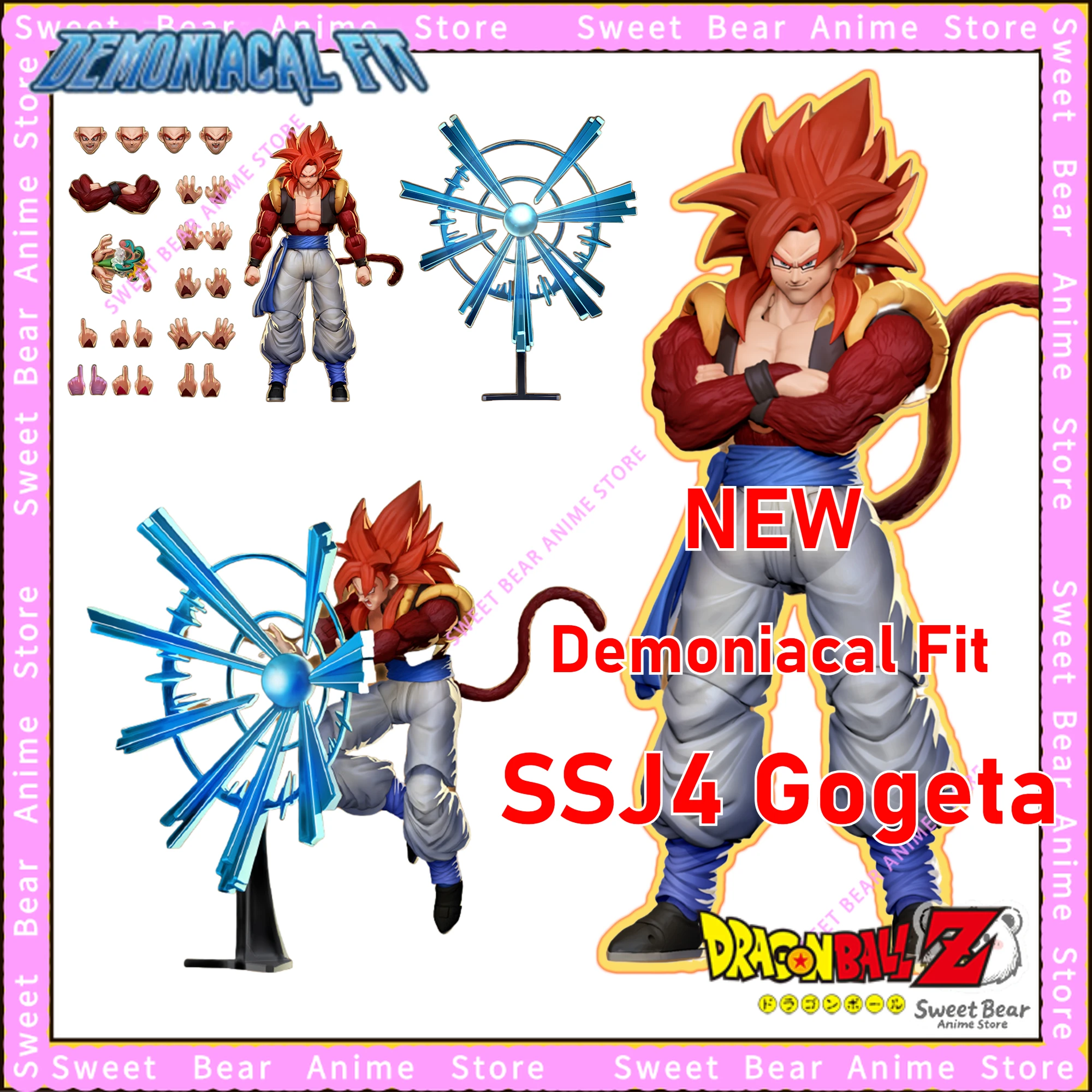 

[Demoniacal Fit] SSJ4 Gogeta Wild Duo SHF Super Saiyan Dragon Ball Фигурка Аниме Модель Модные игрушки Настольная кукла Предпродажа