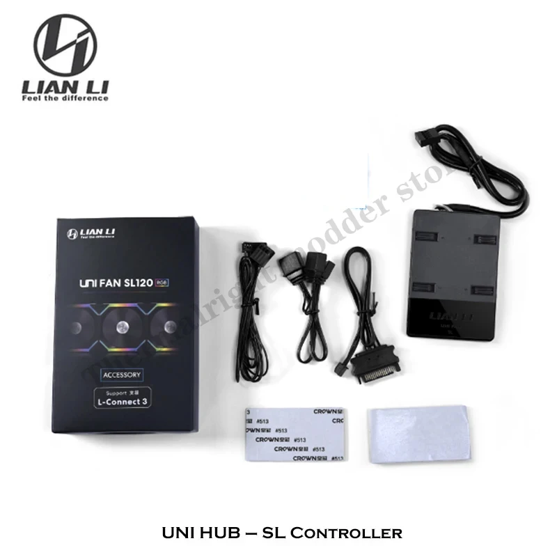 Lian Li SL 120 140 V1 controlador de ventilador, Uni Hub SL-Con puede soportar el control de hasta 16 ventiladores