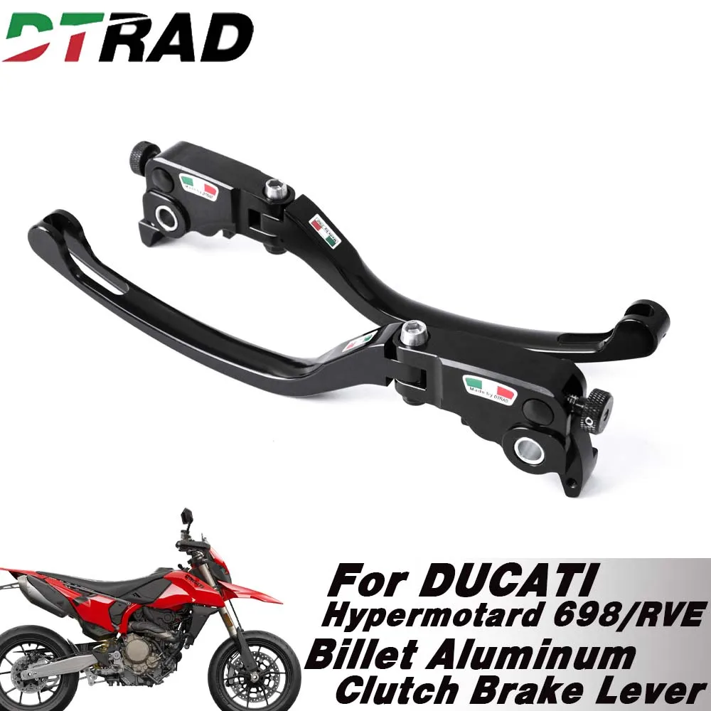 

Регулируемый тормозной рычаг для гонок на мотоциклах для DUCATI Hypermotard 698 MONO/RVE 2024-2025 RCS, длинная/короткая складная ручка сцепления