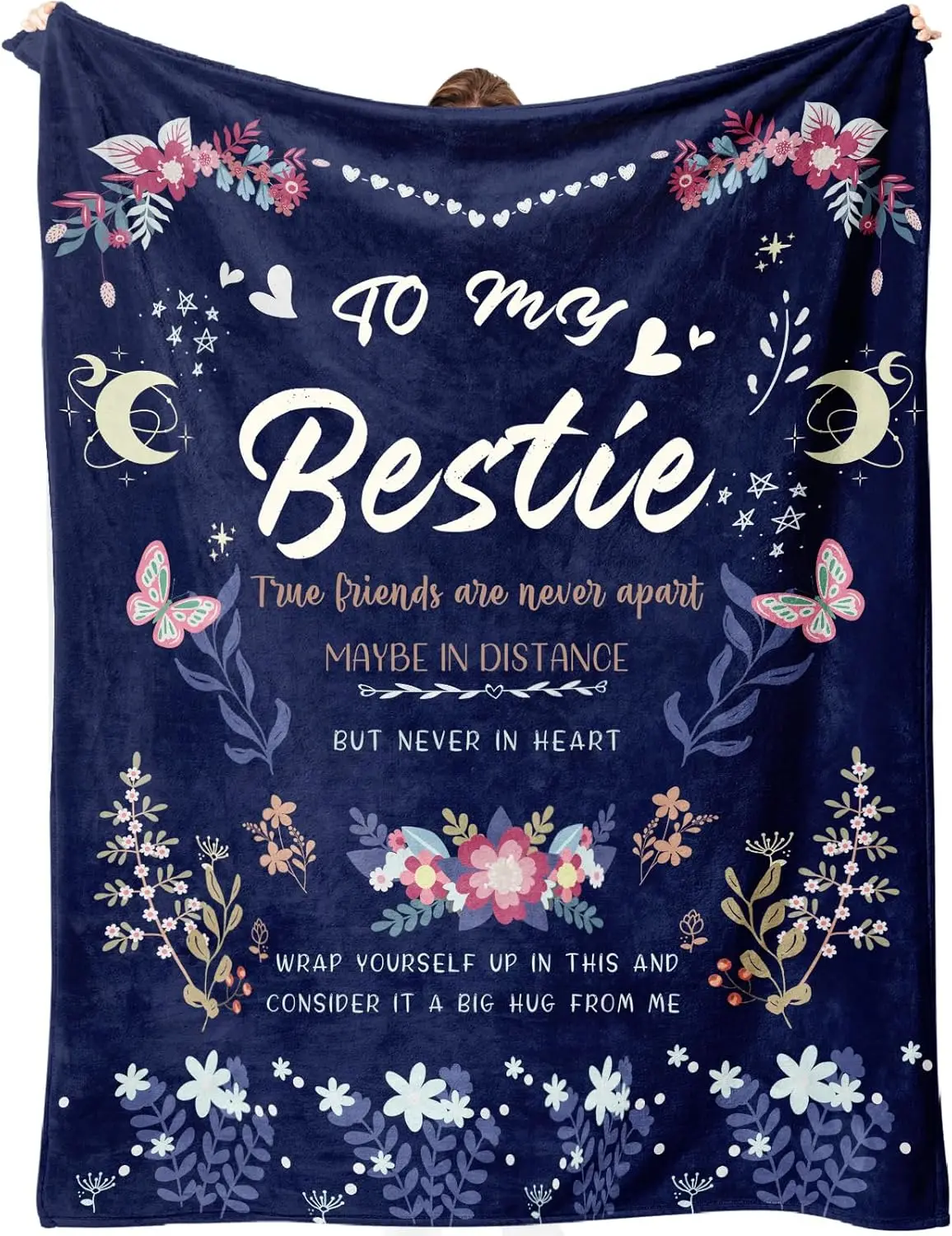 Best Friend Blanket Gifts on Christmas, Friendship Blanket Gifts for Women, Work Bestie, BFF, Soul Sister, for Women Friends on