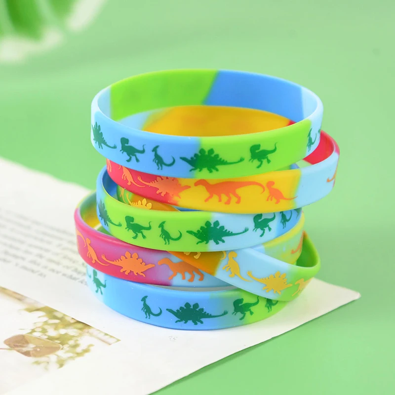 Vamei – 30 Bracelets En Silicone Dinosaures – 6 Motifs, Fêtes, Anniversaire, Cadeaux Enfants