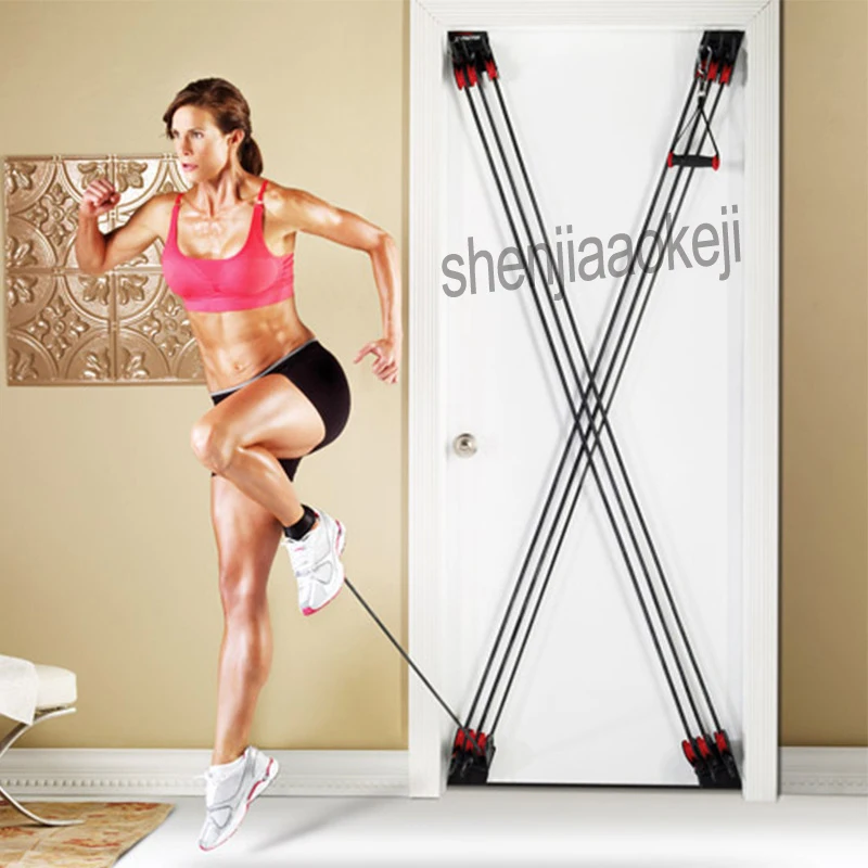 Fitness Resistance Band X-type pull rope all-round rally door fitness resistance rope tension training belt Door Resistance Band