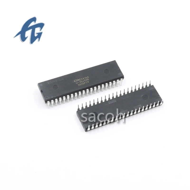 New Original 2Pcs ATMEGA16A-PU DIP-40 Microcontroller Chip IC Integrated Circuit Good Quality