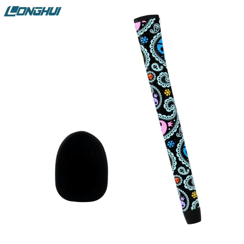 Universal Golf Putter Grip para homens e mulheres, material PU, antiderrapante, absorção de choque, crânio confortável, moda