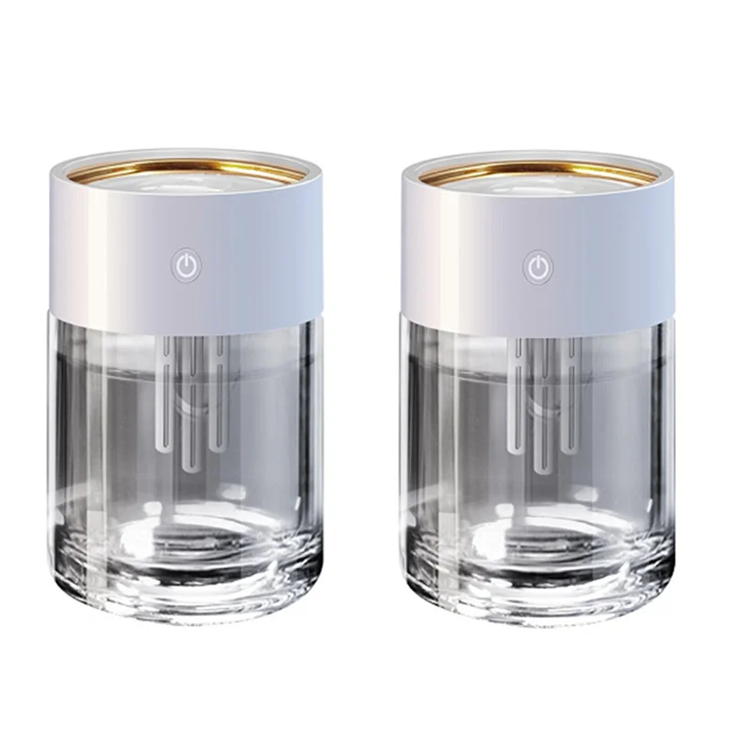 A01M-2L مرطب شفاف ذو سعة كبيرة USB كتم الصوت مع مصباح LED بالموجات فوق الصوتية زيت طبيعي منتشر رائحة