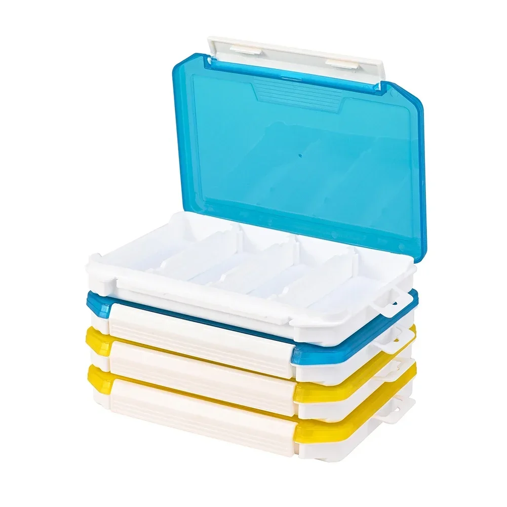 1 Pcs Plastic Storage Organization Boxes With Detachable Thoroughly Partitions Bait Toolbox Boxes Accessories