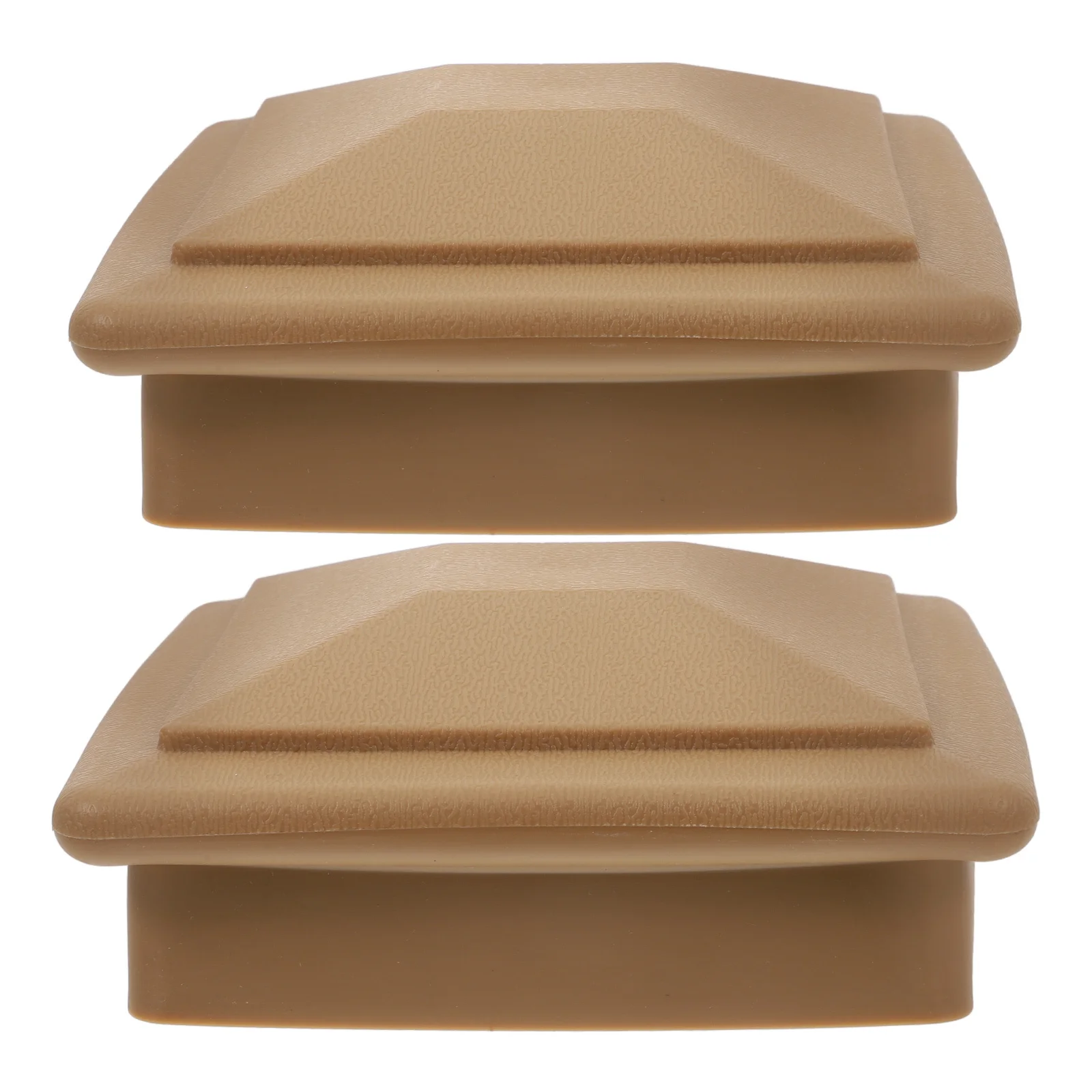 

2 pcs Post Caps Plastic Fence Toppers For Mailbox Lamp Deck Railing Outdoor Garden Stairs Basements Waterproof Decorative Cover