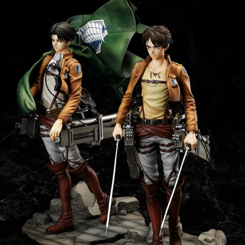 

Hobbymax Original: Attack On Titan Eren Jaeger Levi Ackerman PVC Action Figure Anime Figure Model Toys Collection Doll Gift