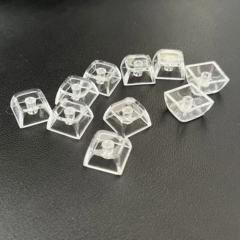 5/10pcs Clear Backlit Keycaps Set, 1U Standard Size Comfortable For Mechanical Keyboard Enthusiasts Keycap Replacement