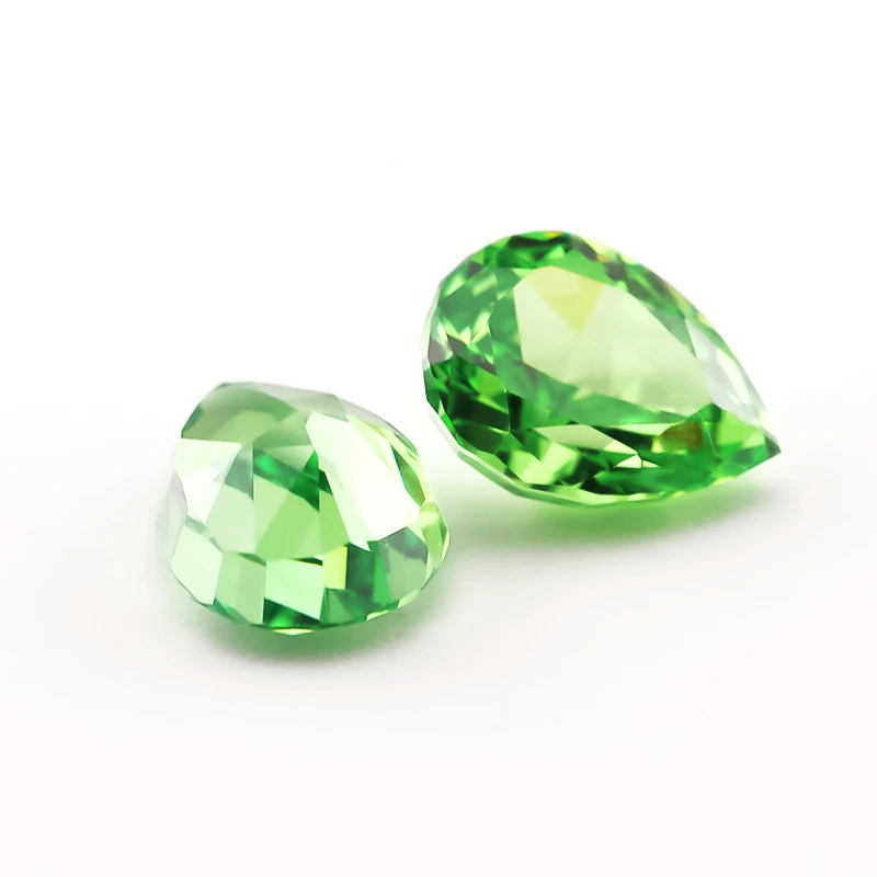 6x8mm Birnenförmige Crushed-Ice-Schliffe Lose CZ-Steine 5A Sortierte Farben Kubische Zirkonia Synthetische Edelsteine für Schmuckherstellung – Detail 16