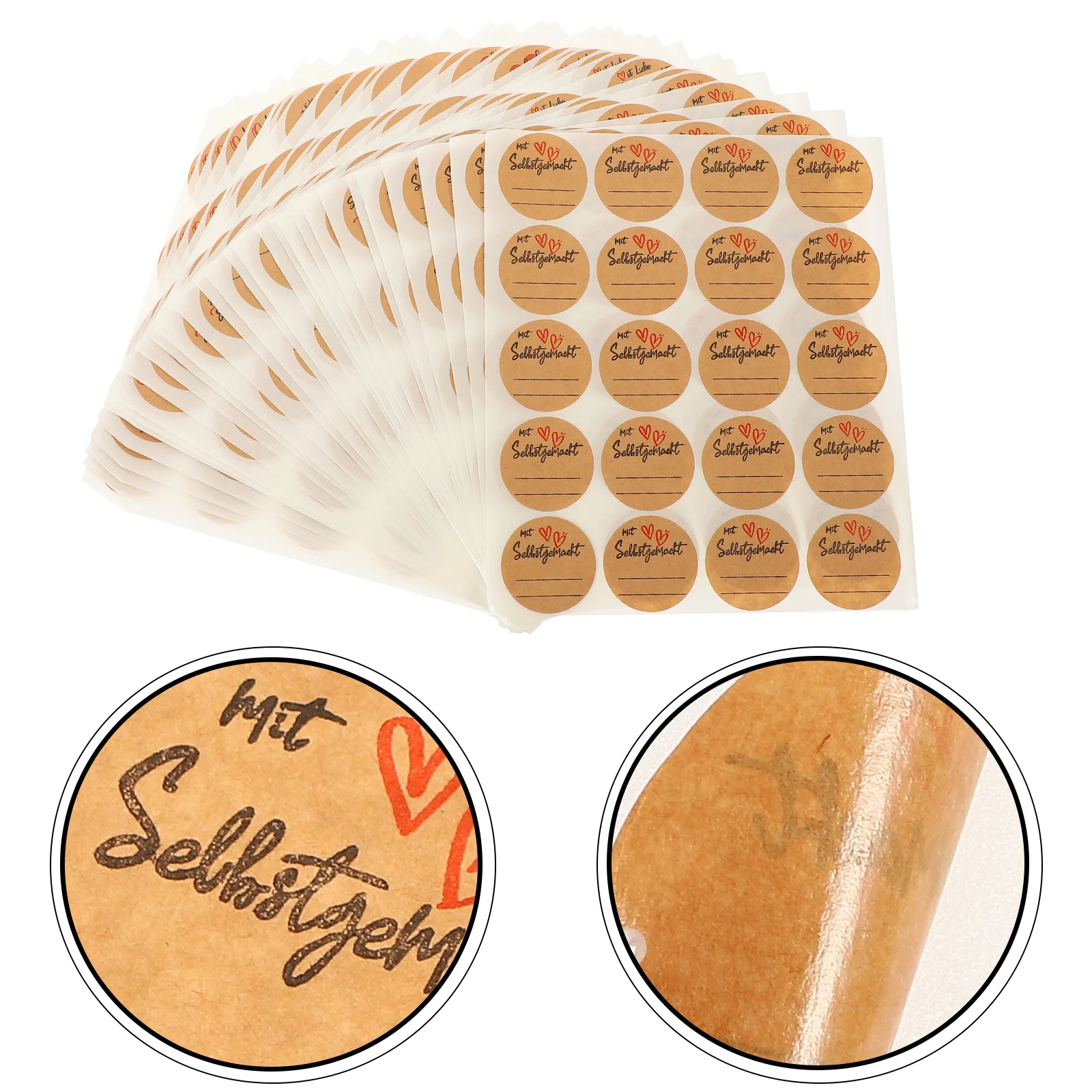 

600 Sheets Decorative Label Stickers Removable Sealing Labels for Food Container Jar Lid DIY Craft Party Favor Gift Wrap