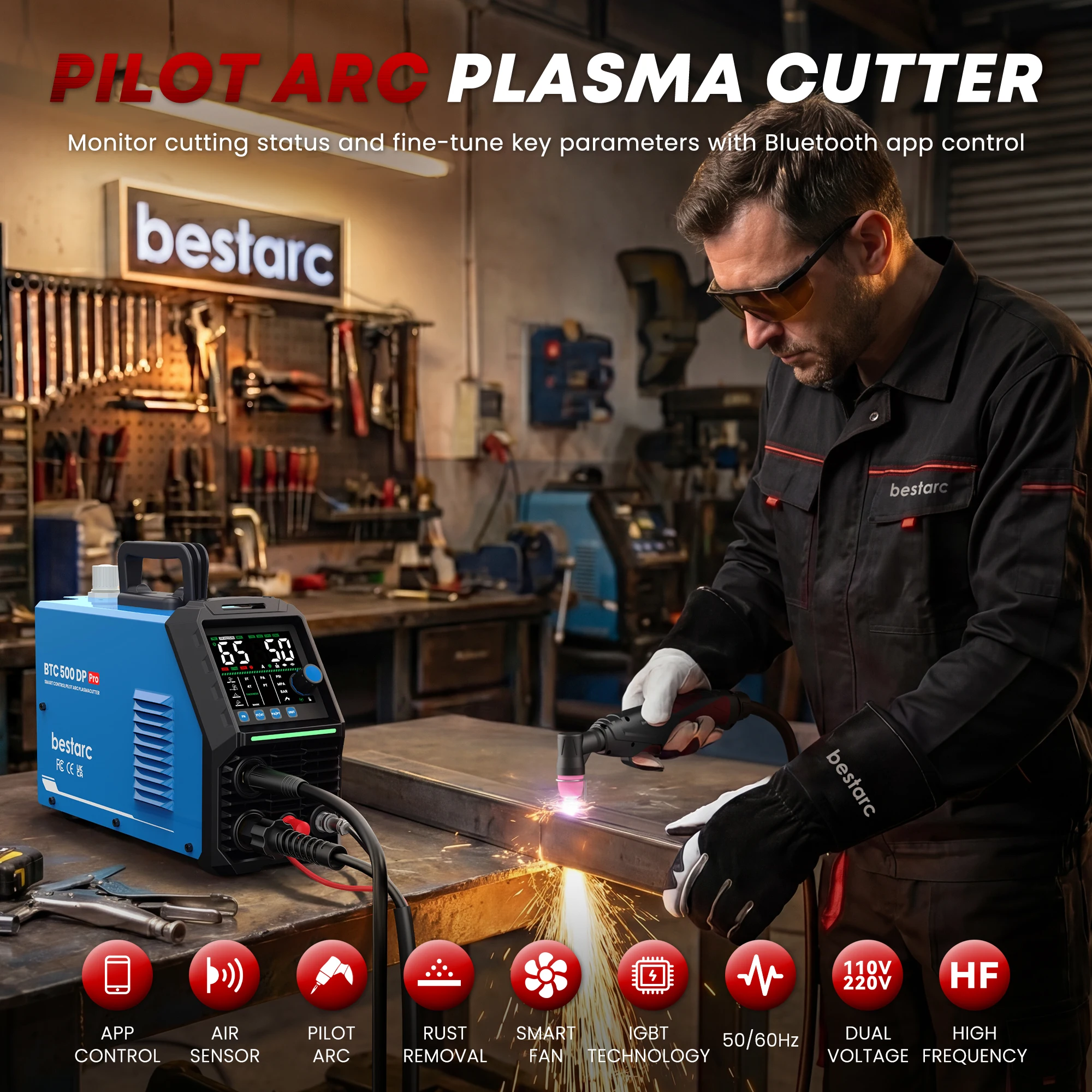 Tagliatrice al Plasma Bestarc  - Plasma Cutter Pilot Arc 50A recensione e prezzo