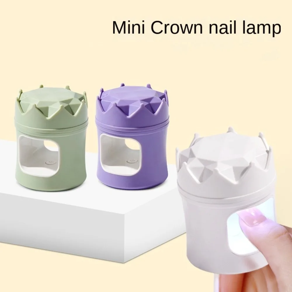 Mini Sèche-Ongles avec Câble USB pour Manucure, Lampe de vaccage pour Verhéritage Gel, Outil de Bricolage pour Nail Art, Couronne Portable, Lumière UV, Nouveau