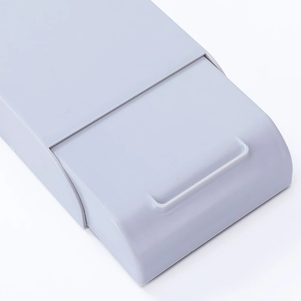 1Pcs Mini Adhesive Pen Box Under Desk Invisible Drawer Design Pen Holder Organizer Stationery Storage for Study Room Office Grey